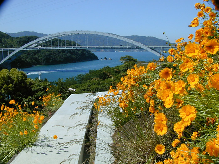 花と大三島橋