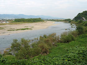 竹房橋付近の紀ノ川