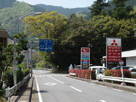 県道下市宗桧線・十日市付近