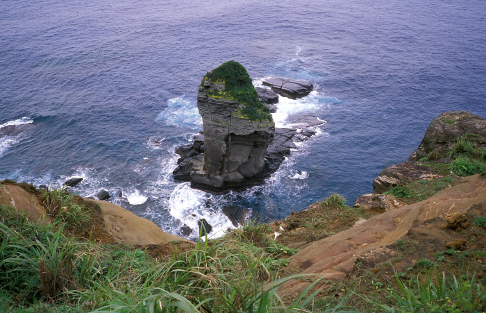 真上から見た立神岩